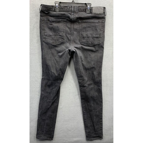 PacSun Denim Jeans Men's Size 34X32 Black Stacked Skinny Hip Hop Street - Picture 4 of 16